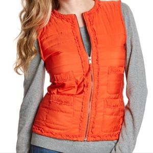 Joompy lightweight orange 4 pockets vest size small